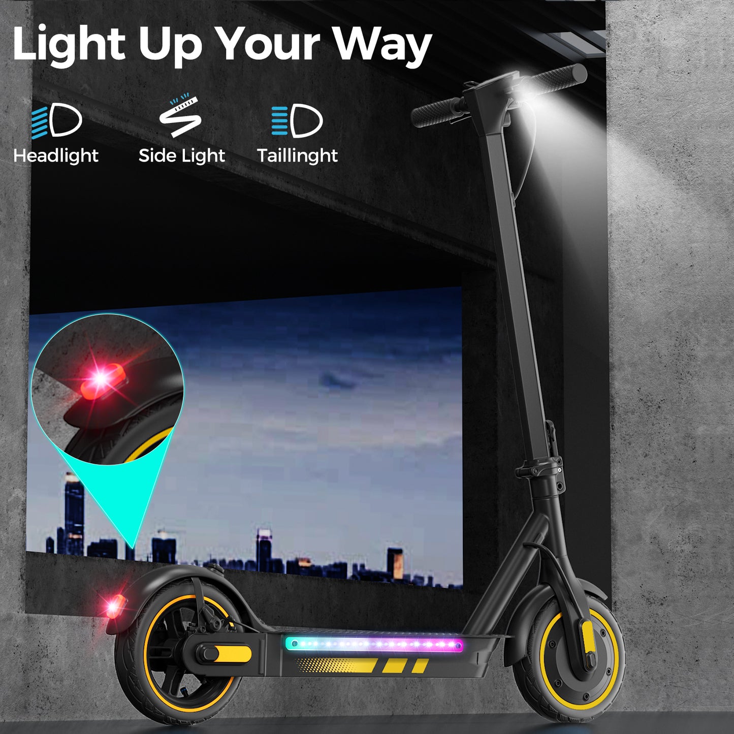 Adjustable Handlebar Height Electrical Scooter